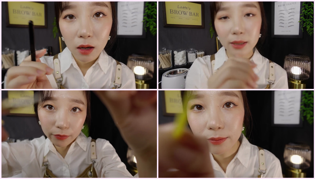 放松眉蜡和着色 ASMR Latte ASMR视频