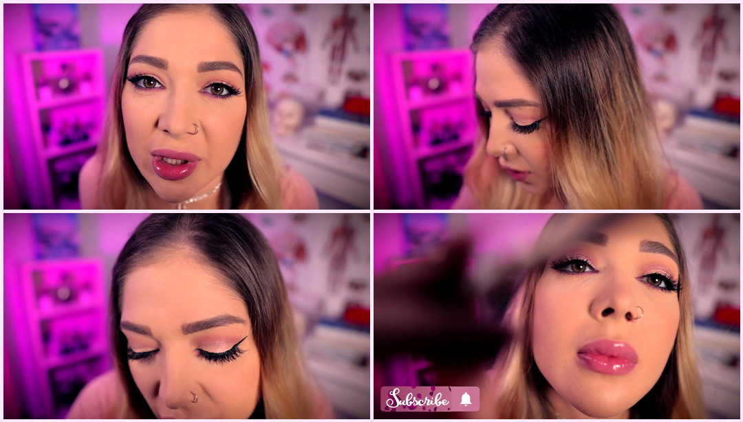 后排的撩妹玩弄你的头发ASMR特写耳语，个人关注 Tati ASMR视频