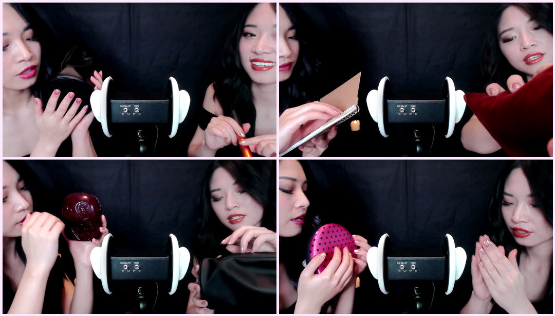 [ASMR] 强烈的分层声音（双耳睡眠治疗）- 双胞胎Asmr ASMR视频