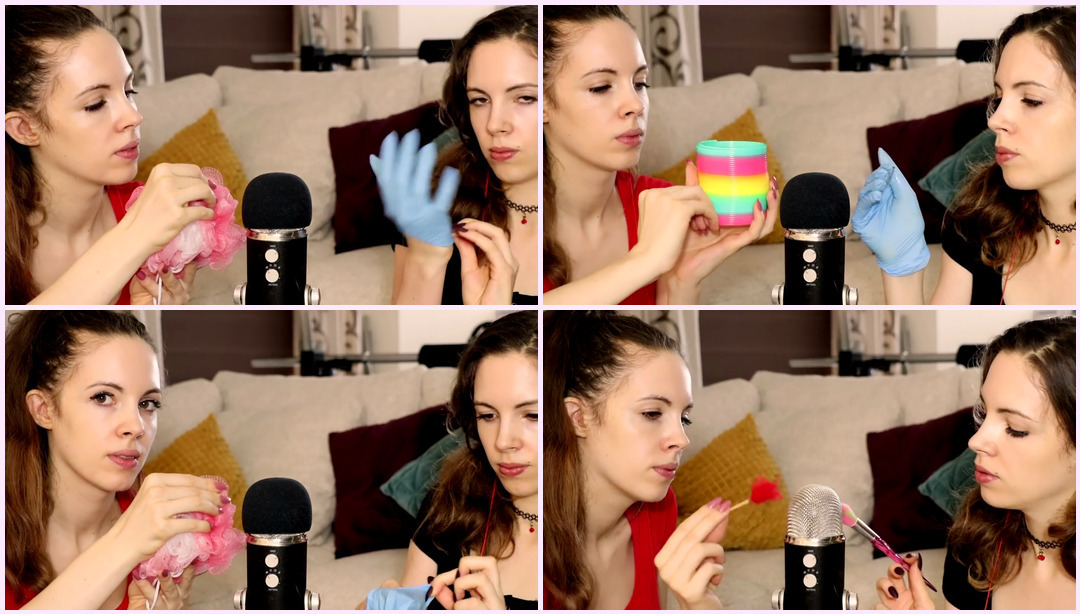 ASMR 双胞胎竞争对手竞争给你刺痛感并让你入睡 - 双胞胎竞争 #1 双胞胎Asmr ASMR视频