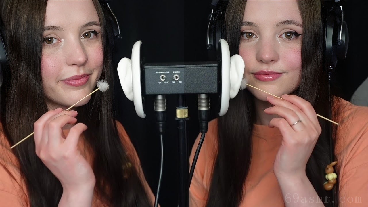 [ASMR] 双口音、呼吸声和竹绒