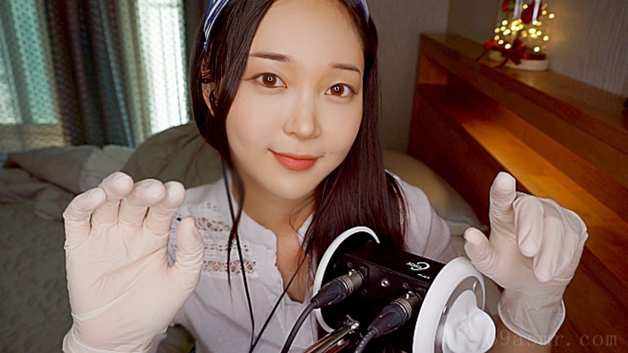 ASMR COME LIE DOWN️EAR MASSAGE 有无乳胶手套