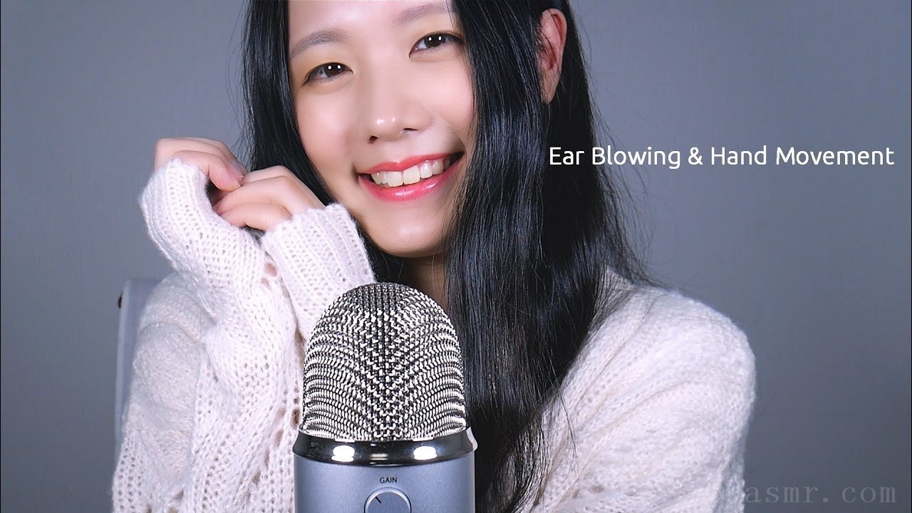 ASMR 吹耳、手部动作、用毛衣触摸麦克风和摩擦（不说话）