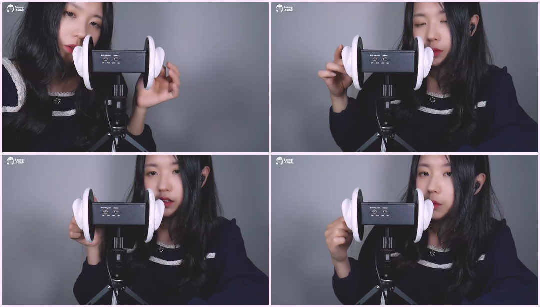 ASMR 3Dio 耳朵清洁与手指和耳朵吹气 1 小时（不说话） Sonagi ASMR视频