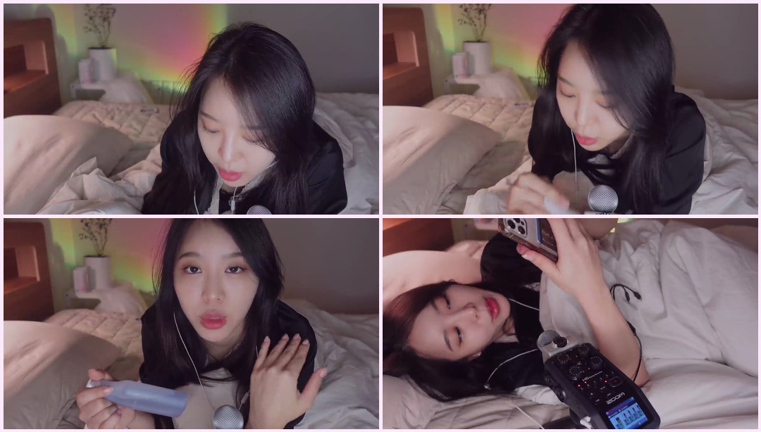 ASMR Cosmetics Whisper while touch｜粉扑、刷子、口红、睡眠程序、成人多动症、耳语和触摸化妆品 蕾丝Asmr ASMR视频