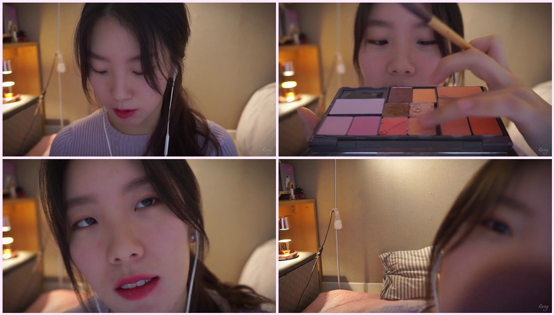 Eng Sub) ASMR｜让你睡着的妆 :)｜在我舒适的房间里化妆 RANG ASMR视频