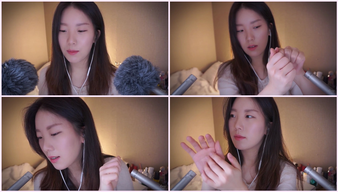 ASMR 手音、口音、手部动作终于来了！手的声音，嘴的声音，手的动作:) RANG ASMR视频