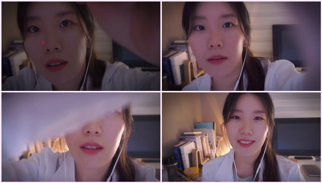 ENG ASMR 皮肤科医生激光治疗提取皮肤病激光治疗痤疮挤出:) 女护士Asmr ASMR视频