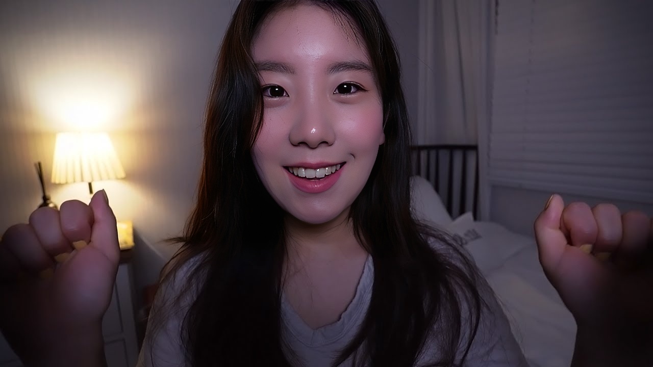 ASMR 我从美国回来了！窃窃私语和喋喋不休的夜晚:) 壮举。水瓶声音