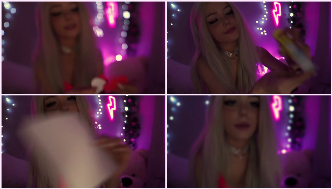 情人节卡片♡ 女朋友角色扮演 ASMR | lofi 舒适度 |个人关注 |织物划痕 Cosplay ASMR视频