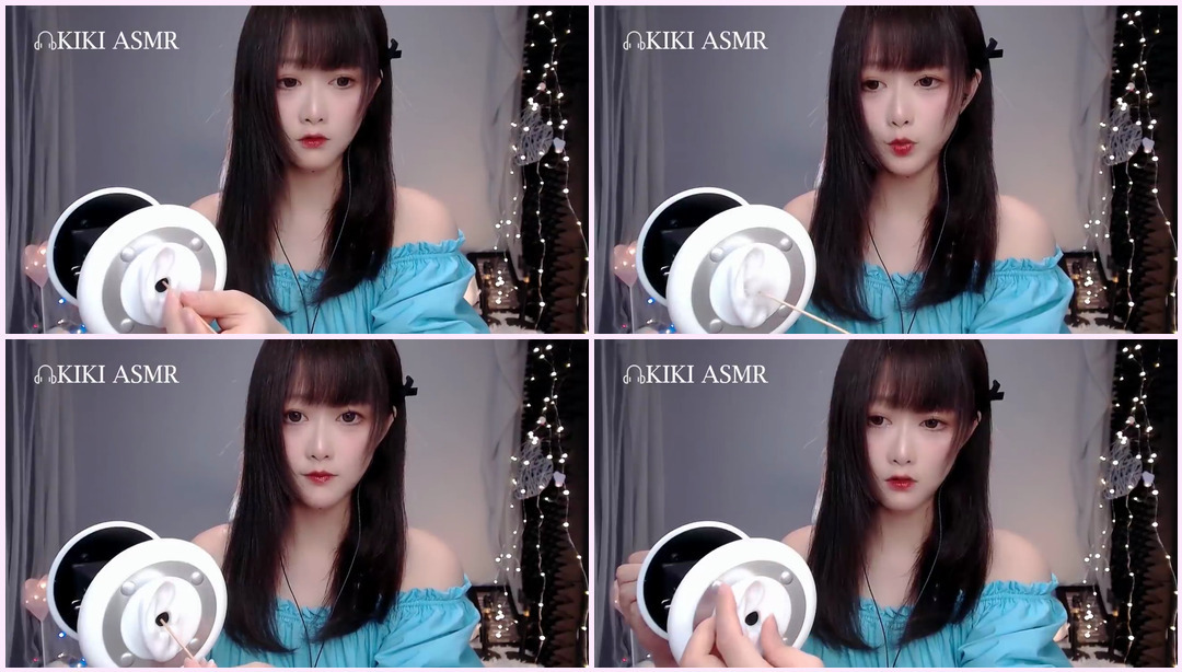 ASMR 超舒适的木棍扎耳~掏耳朵~酥麻升天~Ear cleaning【No talking】 KiKi ASMR视频