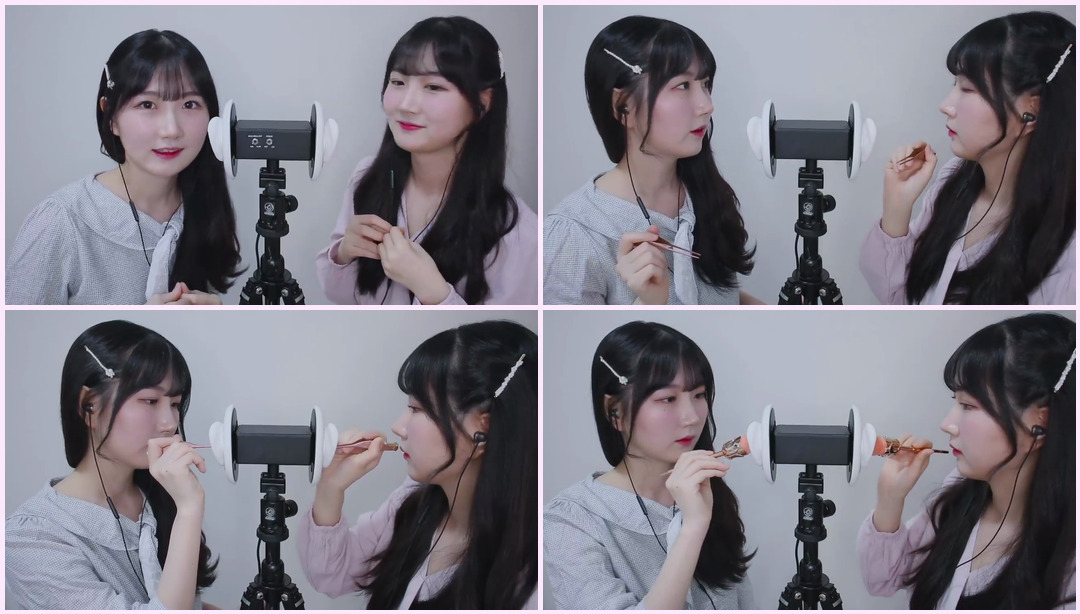 双胞胎姐妹洗耳ASMR | 天天要闻双耳清洁 ASMR |韩语 ASMR , ASMR 韩语 双胞胎Asmr ASMR视频