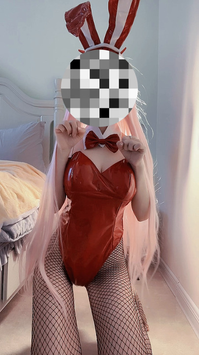 优子YuuASMR-网纹黑丝兔女郎